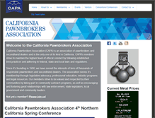 Tablet Screenshot of californiapawnbrokers.org